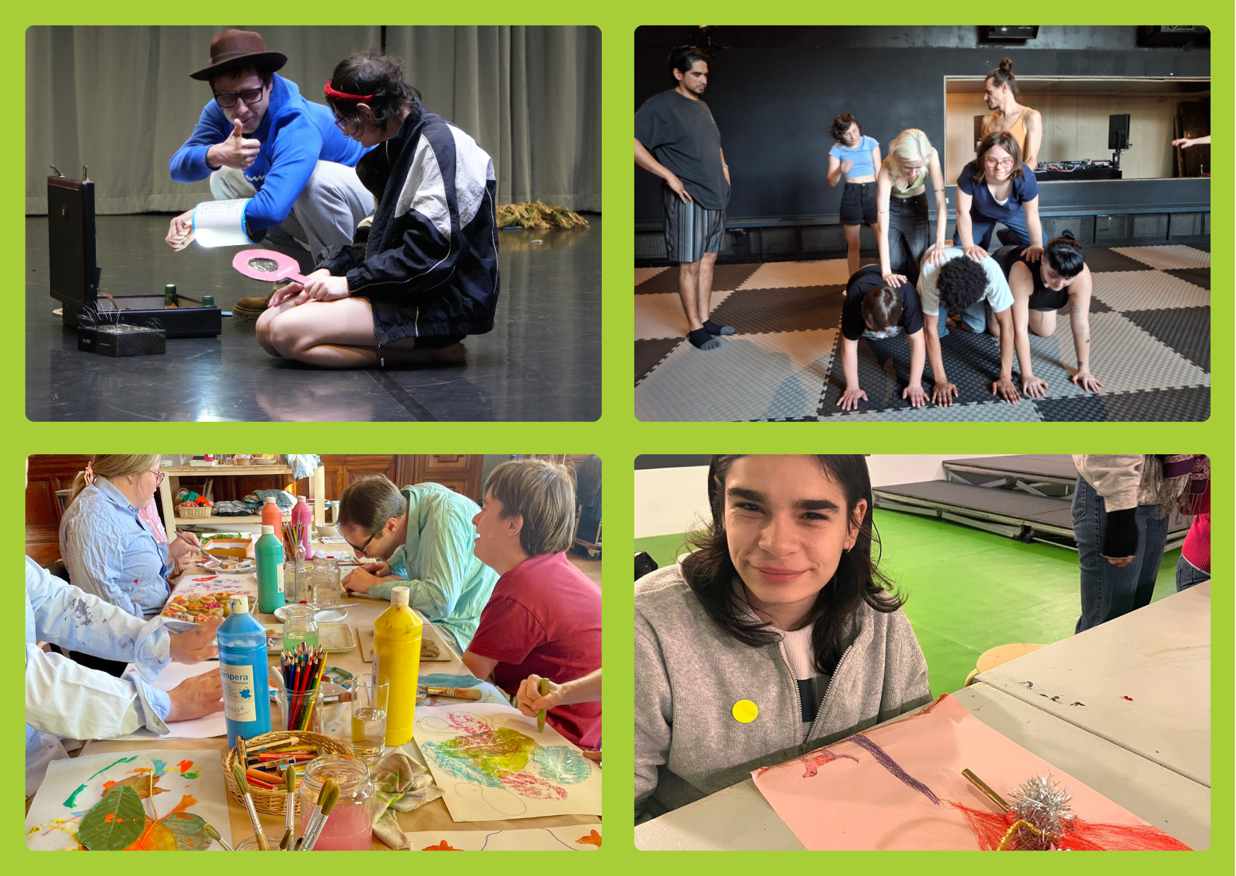 Das Bild zeigt Fotos von den vier Kooperationen.