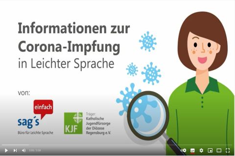 Screenshot von Video: Informationen zur Corona-Impfung in Leichter Sprache