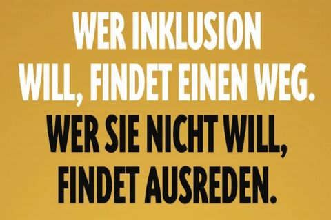 Buchtitel "Wer Inklusion will, findet einen Weg. Wer sie nicht will, findet Ausreden."