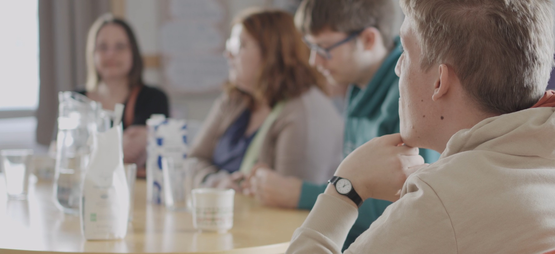 Teilnehmer*innen beim Workshop.