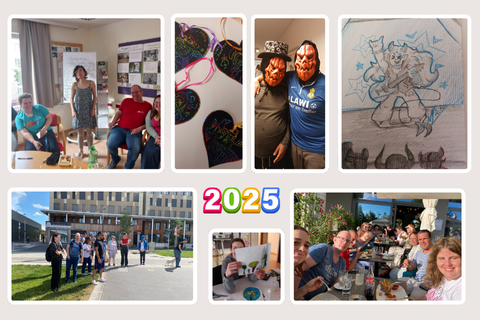 Fotos von den Aktivitäten mit Kunden und Kundinnen vom teilbetreuten Wohnen