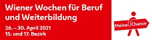 Alternativtext: Banner für die Wiener Wochen für Beruf und Weiterbildung von 26.-30-April 
